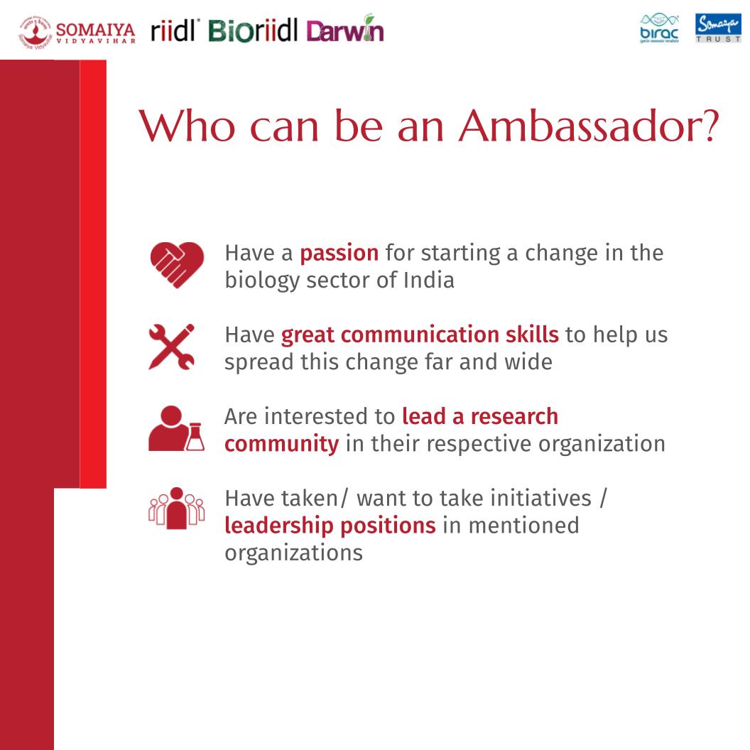 darwin_india's tweet photo. We are delighted to announce the Ambassador program, a chance to contribute and be part of an international conference. An opportunity to lead and represent Darwin on a global scale.

Click on the link: https://t.co/cYLw2s852Q and register for the Ambassador Program now! https://t.co/7dN9fBVeFs