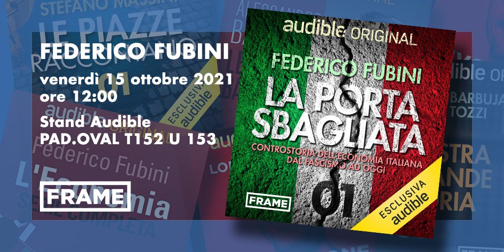 FestivalCom (@festivalcom) on Twitter photo FRAME-FESTIVAL DELLA COMUNICAZIONE AL SALONE DEL LIBRO
Frame-Festival della Comunicazione sarà al Salone del Libro con il podcast "La porta sbagliata" di <a href="/federicofubini/">Federico Fubini</a> in dialogo con Riccardo Haupt di Will Media.
Per prenotare
> eventbrite.it/e/biglietti-fe… FRAME-FESTIVAL DELLA COMUNICAZIONE AL SALONE DEL LIBRO
Frame-Festival della Comunicazione sarà al Salone del Libro con il podcast "La porta sbagliata" di <a href="/federicofubini/">Federico Fubini</a> in dialogo con Riccardo Haupt di Will Media.
Per prenotare
> eventbrite.it/e/biglietti-fe…