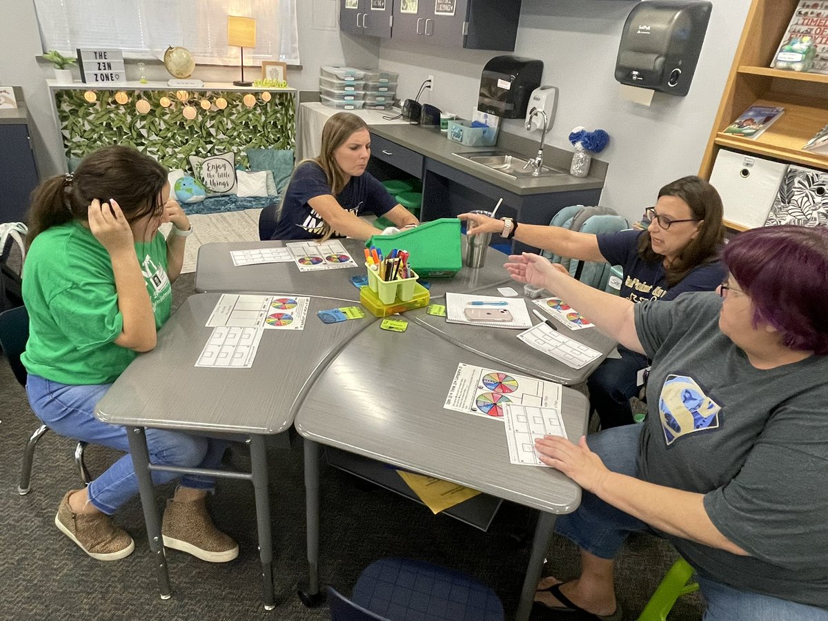 JimmyRoss3208's tweet photo. Teachers engaged in PD today as students in an activity called “Stationopoly,” which were station focused classrooms! Lots of learning, differentiation, innovation, and collaboration!@LEISDSuper @oakpoint2013 @Cynmika @rossroberts https://t.co/CuMOI4dJ2k