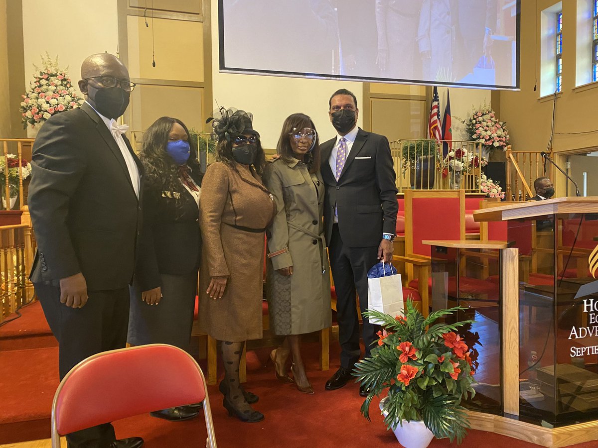 This past Sabbath, October 9, 2021 our new Conference President, Dr. Jules worshipped with the Horeb French SDA Church in Brooklyn, NY with his wife and mother-in-law. Pastor Jean-Philippe is the pastor of the church. #thisisNEC