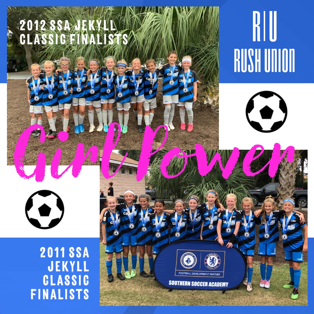 union_rush's tweet photo. Way to go 2011 and 2012 girls! #finalists at the SSA Jekyll Classic this past weekend! Looking great in Capelli Sport stripes! #winning #hardware #watchoutforus. Have a great week of soccer Rush Union! https://t.co/cEKgZghW61