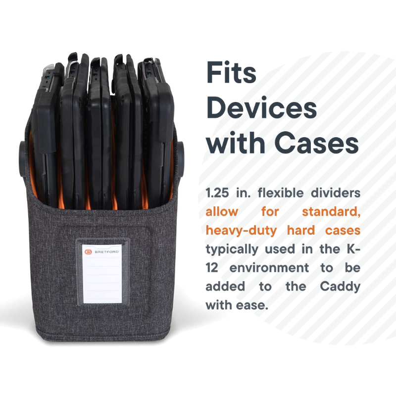 Bretford's tweet photo. The new #caddy is the most durable solution to safely transport #studentdevices in the classroom and preserve precious class time. Find out more here! #Bretford #EdTech #CUBEToploader #CUBETransport