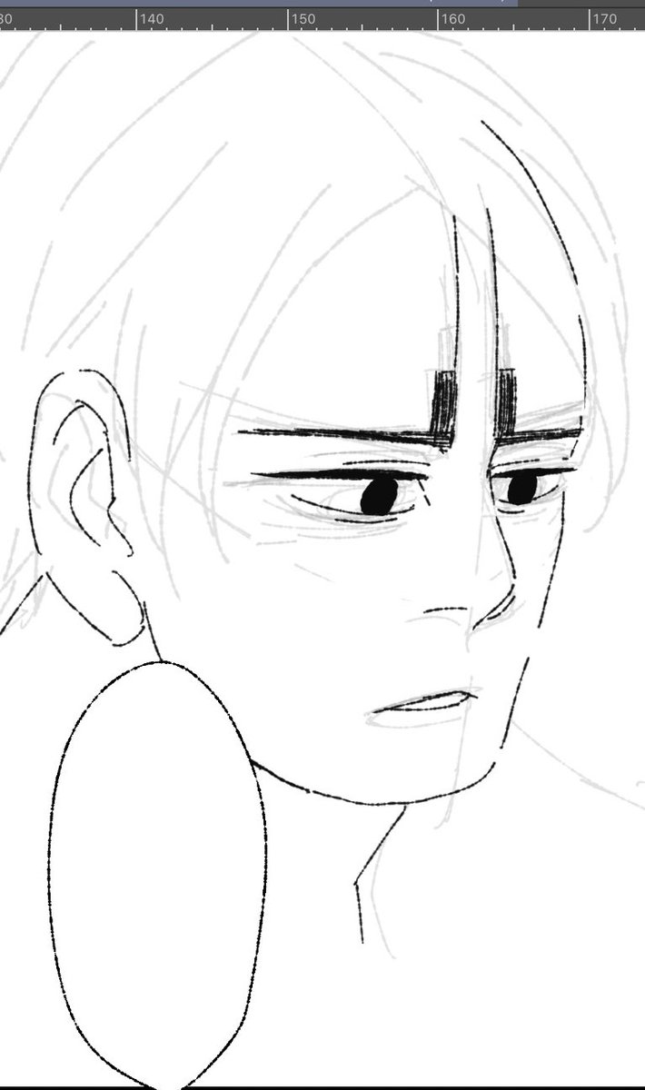まゆげ
目の輪郭
おでこの線と眉頭
黒目と毛の量の調節
です。
みんな描き方ちがっておもしろい

 #あなたの音眉はどこから 