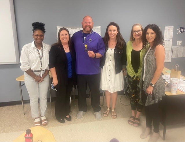 CounselorsCFHS's tweet photo. Congrats to  Coach Getschmann for being selected for the Champion Charger Award! He exemplifies what it means to have the Heart of a Charger. He is flexible, has a positive attitude, and is simply an amazing teacher and human being! @coachgetschmann @Fulshear_HS https://t.co/EHxWd0zLDK