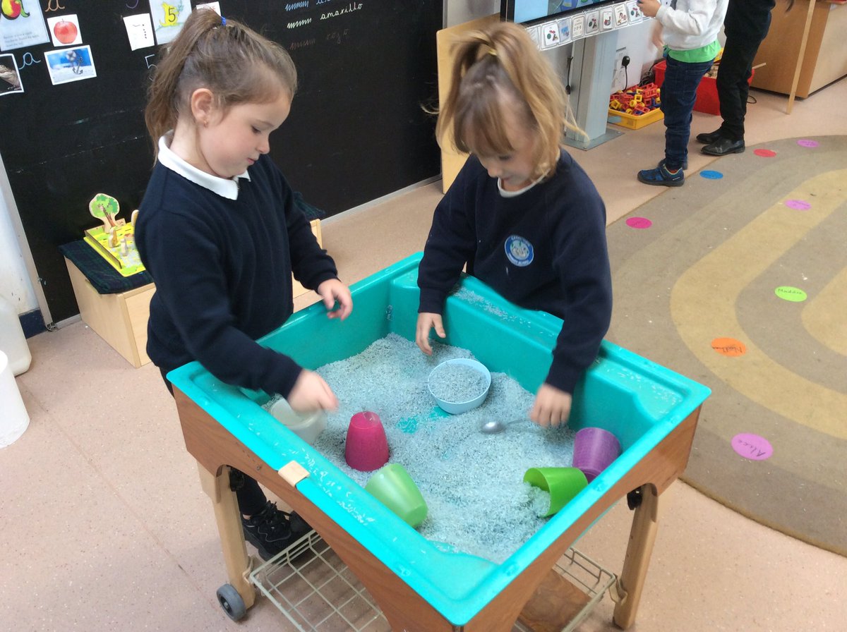 MissNeishCVP's tweet photo. Signing our names, sorting sounds, printing letters and playing with our new blue rice! All in a days play 🌟 @CanalViewPSEdin https://t.co/R3iPifc5HM