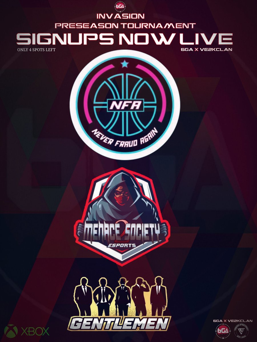 6GA2K's tweet image. Last day to get in the #6GA #XBOX #NBA2K22 bracket 

Pot is at 350$ just for preSZN ALONE
@2KHUNTSEARCH @WalkOnWarriors @VE2KClan