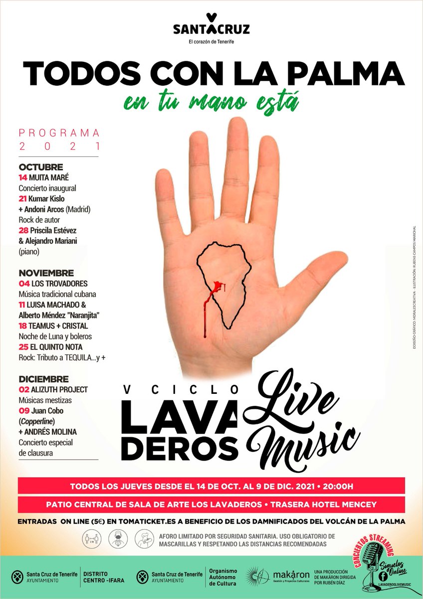 🎶 Teníamos ganas de anunciarlo… ¡Vuelve Los Lavaderos Live Music! 
 Arrancamos el 🗓 jueves 14 de octubre con el sabor brasileño de Muita Maré.
🎟️ Tomaticket.es 

Más información 👉 Bit.ly/LosLavaderosLi…