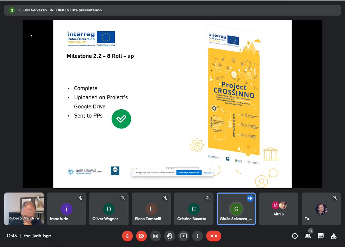 Crossinnoproje2's tweet photo. #meeting
🤩Fruitful #appointment for #CROSSINNO partners, who discussed about #goals achieved until now, planned #activities, #pilotactions, deadlines and future #events!
👉Learn more about the project: https://t.co/gwJ378XHer
#Interreg #Italia 🇮🇹 #Österreich 🇦🇹 https://t.co/wYI8kk7Am3
