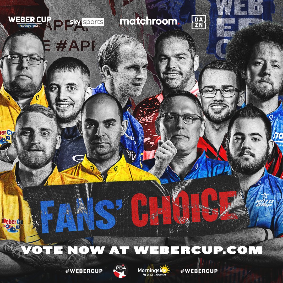 webercup's tweet photo. ๐ณ๏ธ ๊ฐแดษด๊ฑ' แดสแดษชแดแด ๐ณ๏ธ
The vote for the Fans' Choice match is now open!
The player from each team with the most votes in the Singles vote will bowl the final match of Thursday, 14 October ๐ณ #WeberCup
๐ https://t.co/hq2hIIIYwq https://t.co/j5CdmGw2GK