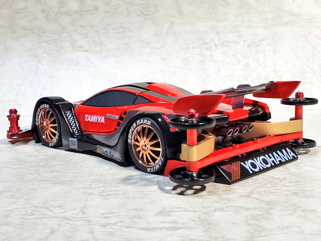 ミニ四駆完成品◎タミヤ イグニシオン カスタム レーシングカー風 GT