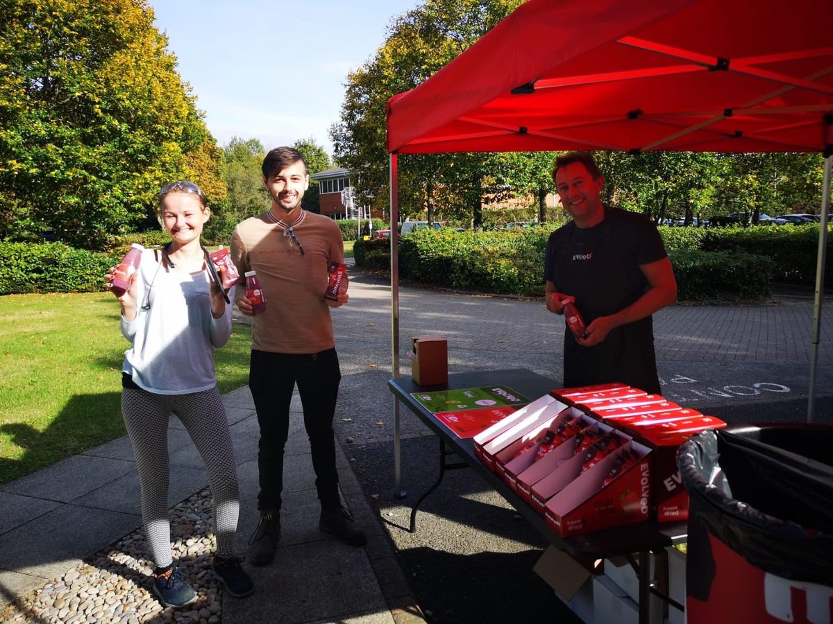 Our UK team is kicking off the work week with healthy treats by offering nutritious smoothies to our associates at our Worcester facility. Supplied by <a href="/evolvedsnacks/">Evolved</a> The health and wellbeing of our team is a key focus for us. #mindfulmonday #HealthyLiving #mentalhealth #wellbeing