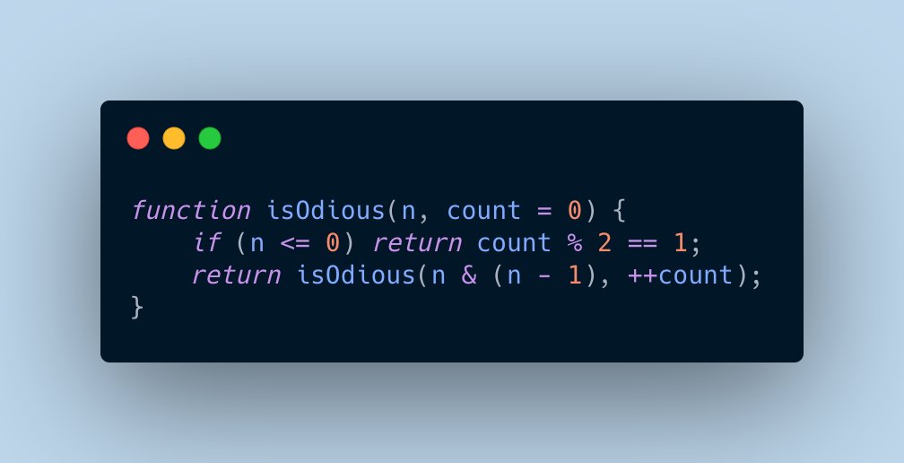 maazadeeb6's tweet photo. @cassidoo Some bit magic and recursion! https://t.co/k25rAnJq3r