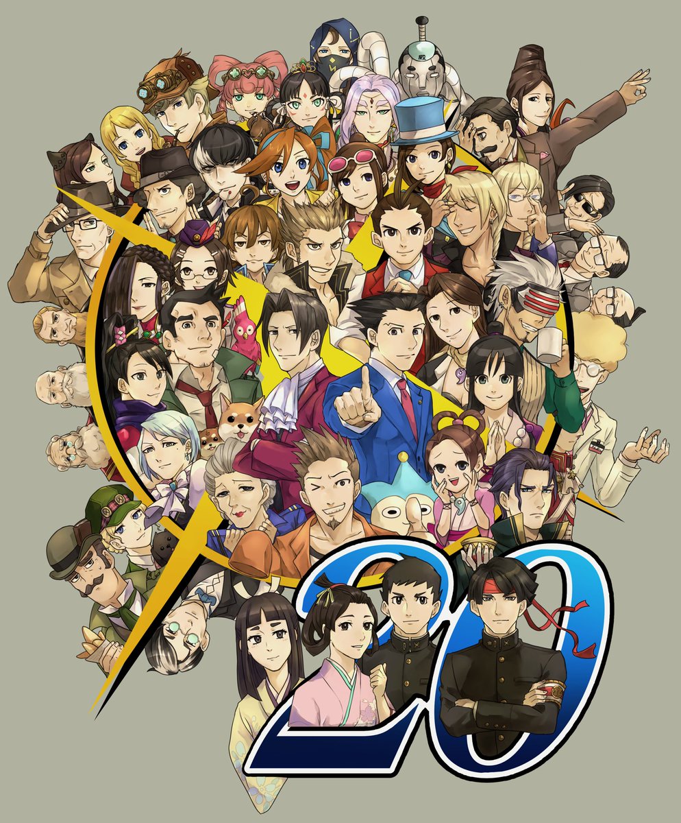 CAPCOM STORE 逆転裁判 20周年 中村佑介 描き下ろしキャラファイン