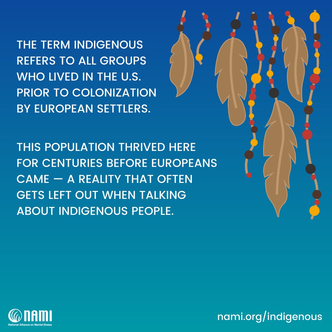 NAMICommunicate's tweet photo. Today is Indigenous Peoples' Day — a day to learn, celebrate and honor the strength and resilience of the Indigenous population. Learn more at https://t.co/UMLdZSMFSa https://t.co/JrQLwcV5aY