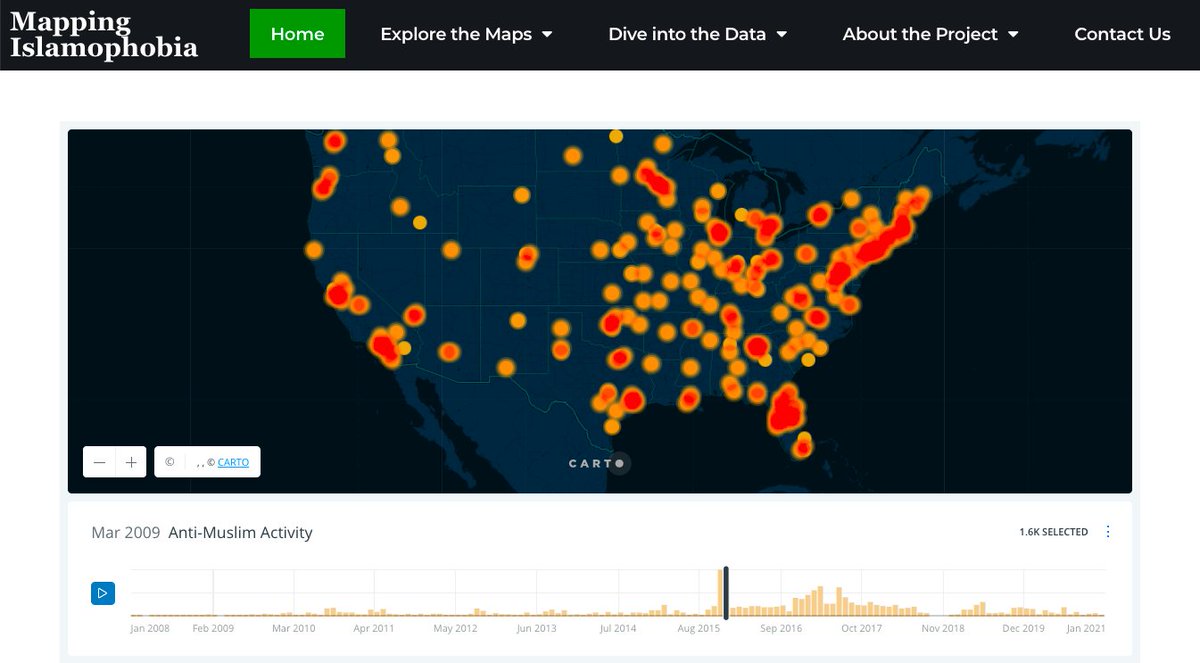 Mo Pelzel (@mopelzel.bsky.social) (@morrispelzel) on Twitter photo So pleased with the redesign of the Mapping Islamophobia website ... kudos to design lead <a href="/TSteelberg/">Tierney Steelberg</a>, project lead <a href="/elfenchi/">Caleb Iyer Elfenbein</a>, data wrangler and visualizer <a href="/destmag/">Destiny Magnett (she/her)</a>, and our <a href="/ILiADSInstitute/">ILiADS</a> consultant, <a href="/meDHieval/">Austin Mason (@meDHieval@mstdn.social)</a>
<a href="/mapislamophobia/">Mapping Islamophobia</a>
#GrinnellDLAC
mappingislamophobia.org So pleased with the redesign of the Mapping Islamophobia website ... kudos to design lead <a href="/TSteelberg/">Tierney Steelberg</a>, project lead <a href="/elfenchi/">Caleb Iyer Elfenbein</a>, data wrangler and visualizer <a href="/destmag/">Destiny Magnett (she/her)</a>, and our <a href="/ILiADSInstitute/">ILiADS</a> consultant, <a href="/meDHieval/">Austin Mason (@meDHieval@mstdn.social)</a>
<a href="/mapislamophobia/">Mapping Islamophobia</a>
#GrinnellDLAC
mappingislamophobia.org