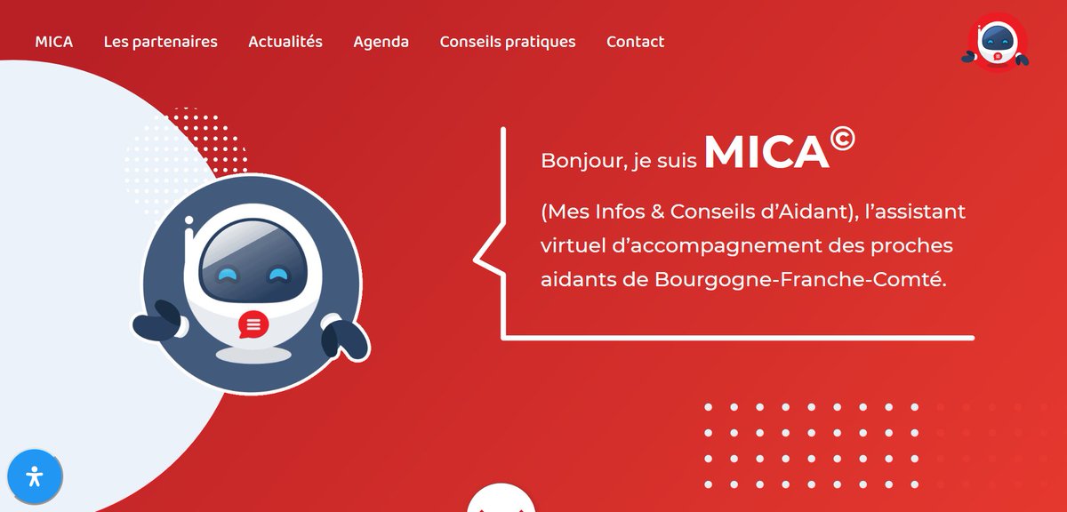 mutualite_fr's tweet photo. [#GrandAge] Connaissez-vous #MICA, l’assistant conversationnel des aidants créé par @Mutualite_BFC ? Objectifs : 
✅orienter les #aidants 7j/7
✅leur proposer des activités de bien-être et de répit 
✅favoriser le soutien entre aidants https://t.co/04o2yjU6xw