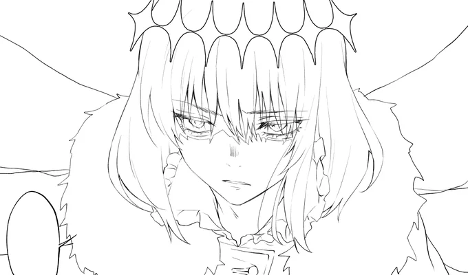かわいい顔描けた 
