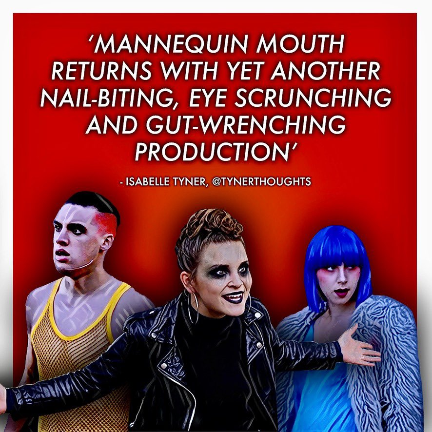 An enormous thank you to Isabelle Tyner for her wonderful review of ‘Armageddon, Baby!’ - head over to @TynerThoughts on Instagram to read the whole write-up!!

‘Armageddon, Baby!’ remains available to watch in its entirety at mannequinmouth.com.