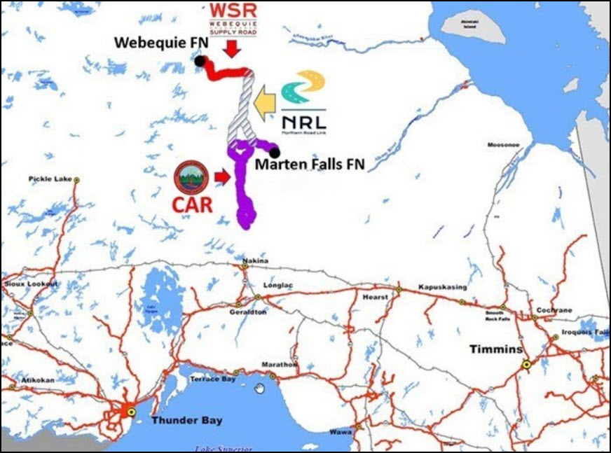 Congratulations to Marten Falls &amp; Webequie First Nations on approval of their respective road project Terms of Reference.

These milestones hold great promise for the futures of both communities. 👋👋👋
 
Marten Falls: bit.ly/3amSMAC
Webequie: bit.ly/3mBhe7m