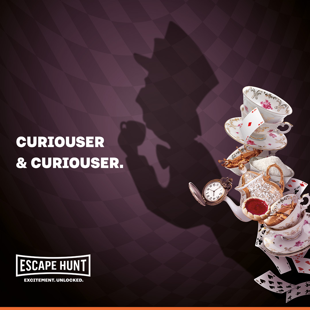 EscapeHuntHOU's tweet photo. Curiosity peaked the interest of one Cat. Cheshire noticed a conundrum in Wonderland! Someone has taken and hidden the Queen's Tarts!

Book "Alice in Puzzleland" now at: https://t.co/iiHF131Ld5

#escapehunt #escaperoom #escapegame #wonderland #aliceinwonderland #alice #madhatter https://t.co/xprkW5Esg7