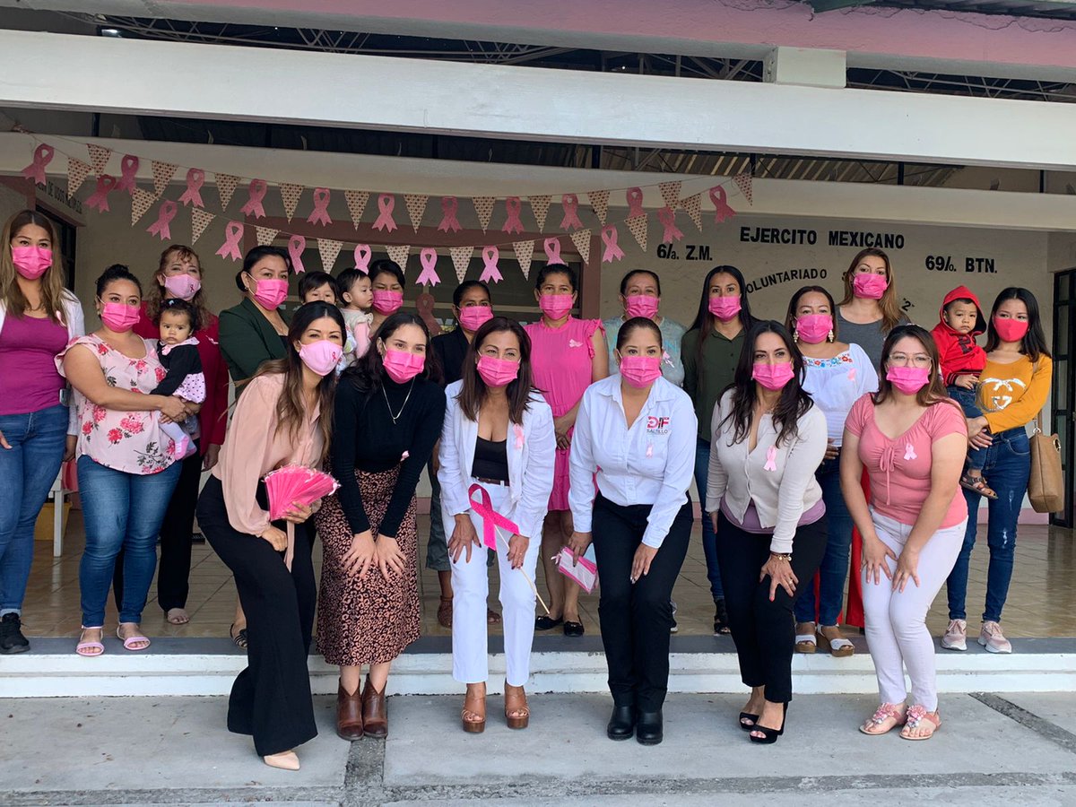 En el marco del mes de la Lucha contra el Cáncer de mama,en coordinación con <a href="/DIF_Saltillo/">DIF Saltillo</a>, asistimos al 69 Batallón de Infantería,en donde impartimos la plática “Prevención y Detección Oportuna de Cáncer de mama”,además de brindar estudios preventivos gratuitos.#TodosPorSaltillo