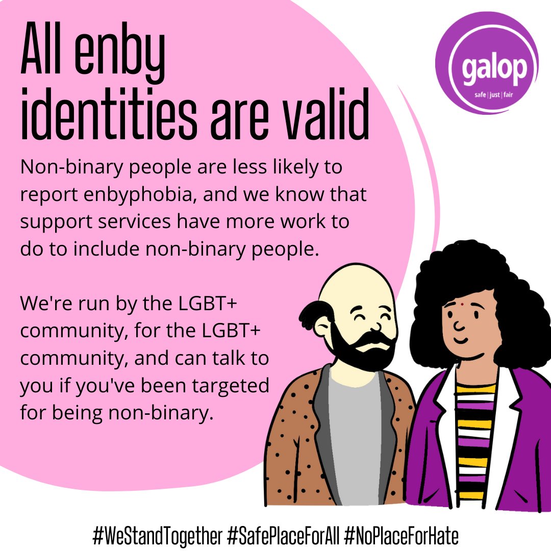 Did you know we have a specific advocacy service who can support you if you are non-binary?  
We know that services have a lot more work to do to make sure that enby people are offered the same support as binary LGBT+ people.  

We can discuss your options with you.
#HCAW2021