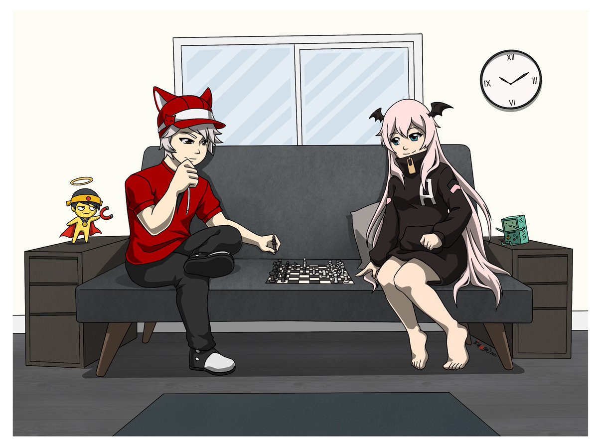 iDaggerarts's tweet photo. Another piece with background, this time for Clayton and Sofi of their avatars on @gaiaonline https://t.co/CPphqC6Tit