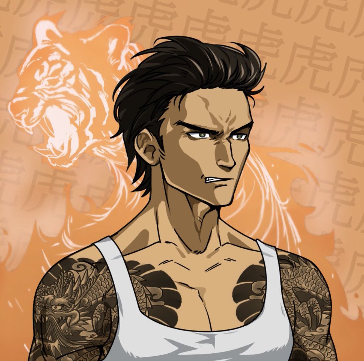 PixelMukbang's tweet photo. @YakuzaNFT #YakuzaNFT 🐅 https://t.co/pmGEAc41Me