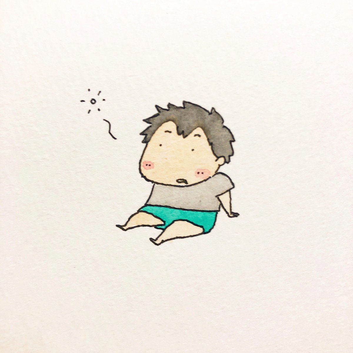 bonnyari33's tweet photo. まだ半袖🍁

#イラスト #絵 #こびと https://t.co/WzJyvjKp5O