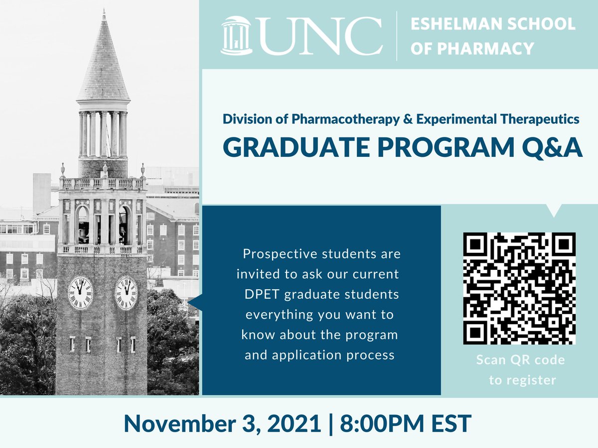 Calling all prospective DPET graduate program applicants! Please join us on November 3 at 8pm EST for a conversation with current grad students about our program. Please register using the QR code below or this link: lnkd.in/eaehC6QH
We look forward to meeting you!