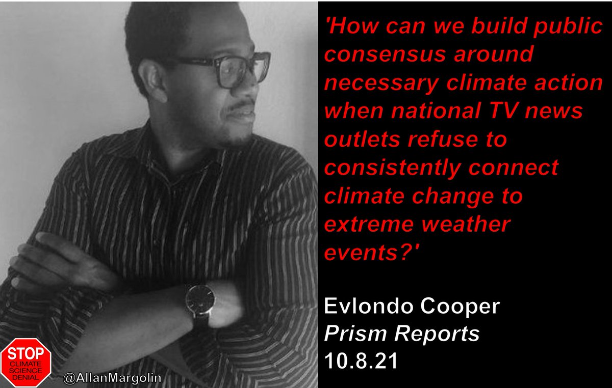 AllanMargolin's tweet photo. 'How can we build public consensus around necessary climate action when national TV news outlets refuse to consistently connect climate change to extreme weather events?' - @EvlondoCooper

https://t.co/mpLFsySn53

@sjctex @TrinityResists @Cruellaisdevine @wesing4blue @KimSavary https://t.co/ugMbAIWVuo