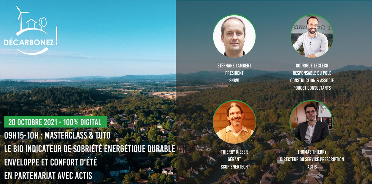 [#Evénement] Pour sa 1ère édition, Décarbonez! souhaite décrypter les enjeux du bas carbone de la filière construction. Le #SNBVI est heureux d'être invité à prendre part au débat organisé par <a href="/Le_Moniteur/">LeMoniteur</a>.

⏰ RDV les 19 et 20 octobre !

Informations 👉 evenements.infopro-digital.com/lemoniteur/eve…