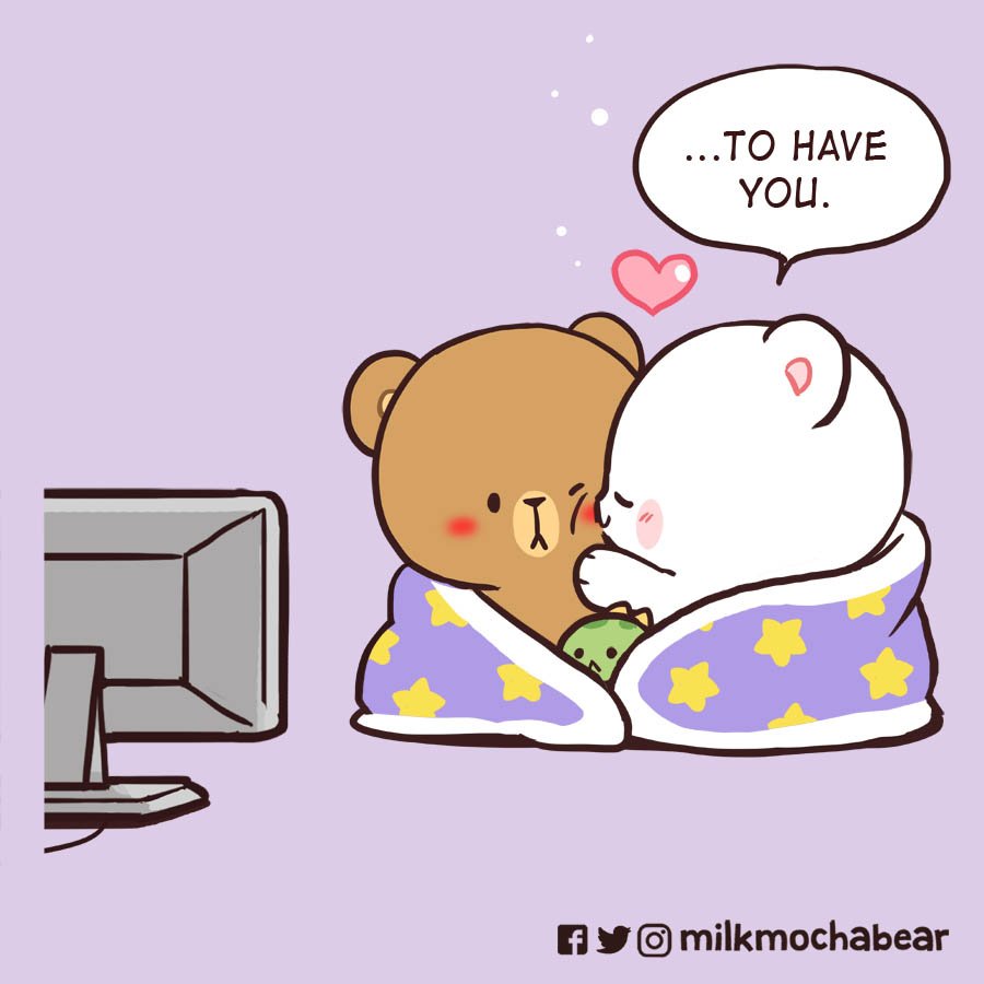 ❤🥰
---
Feel free to mention your loved ones~! 💕

#milkmochabear
#milkandmocha