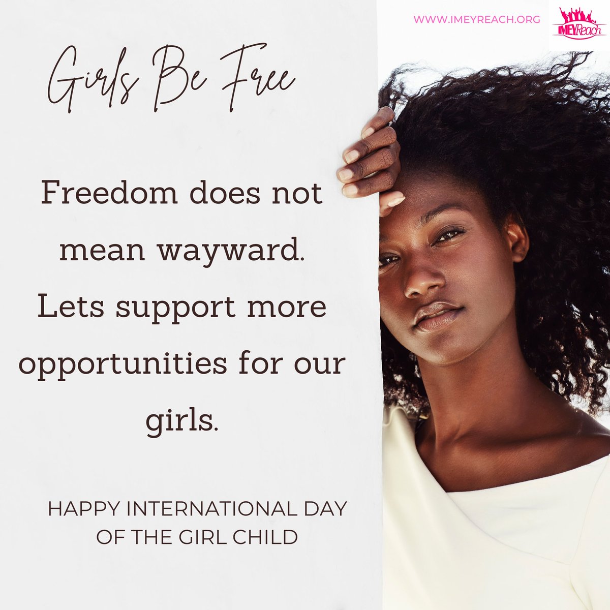 imeyreach's tweet photo. Happy International Day of the Girl Child ✨✨✨
#GirlsBeFree #Imeyreach #InternationalDayOfGirlChild https://t.co/eh7cSDvVFm
