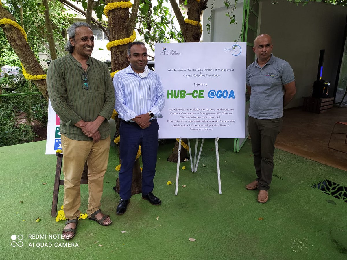 kunalone's tweet photo. Had wonderful interaction at ESG (Environment, Social Impact & Governance) Startup Week.
Great to see HUB-CE @ Goa, promoting collaboration & entrepreneurship in climate sector.
Startups have to play major role in fighting climate change with innovations.
#ESGStartupWeekGoa https://t.co/pyzGi6oUhM