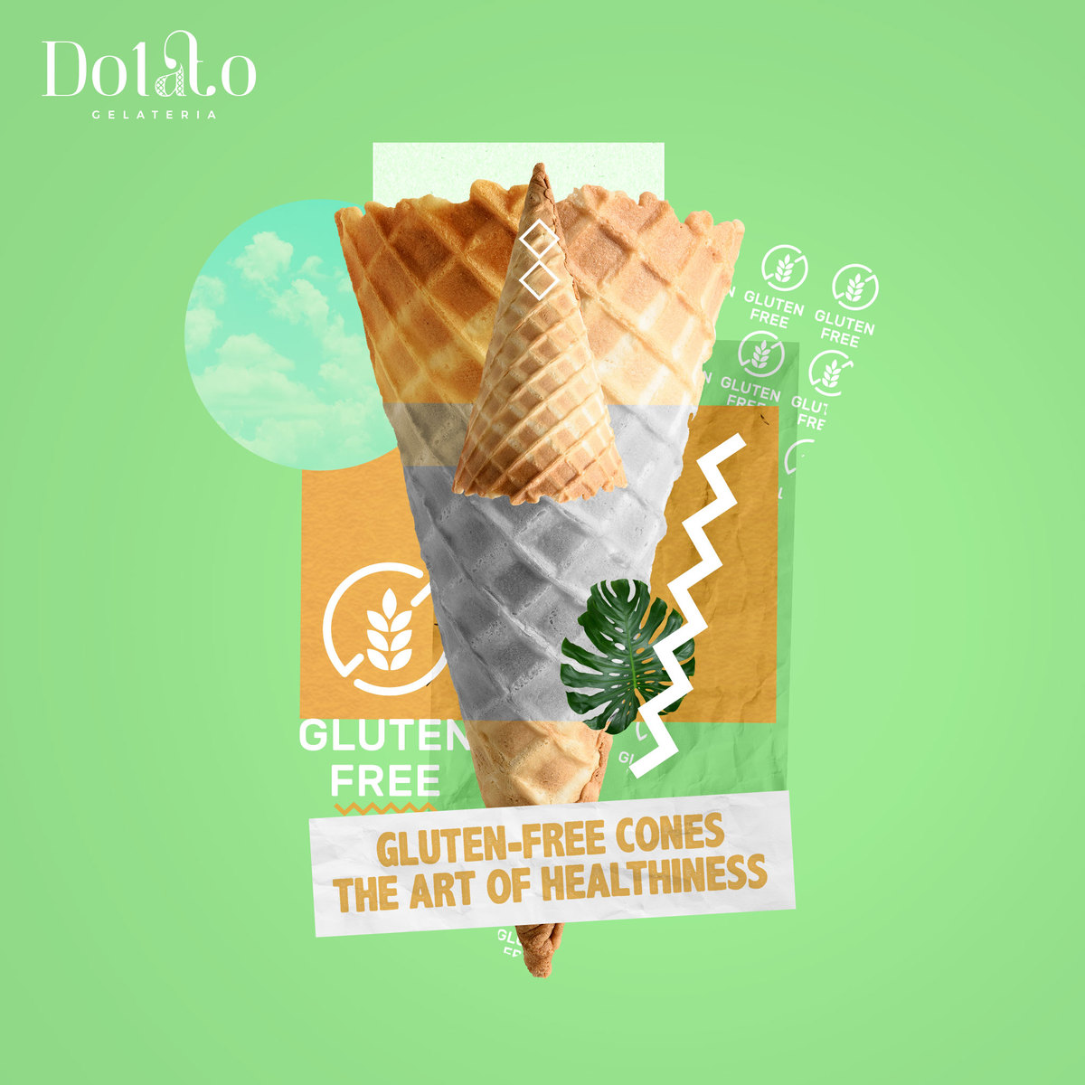 DolatoEG's tweet photo. The best thing an artist can do is provide the best for his clients! That is why we make sure that our cones are GLUTEN FREE! Tuo Cono Di Conforto.

#TheArtOfDolato #FreshGelato #Egypt #Dolato https://t.co/WgqpfbcNfu