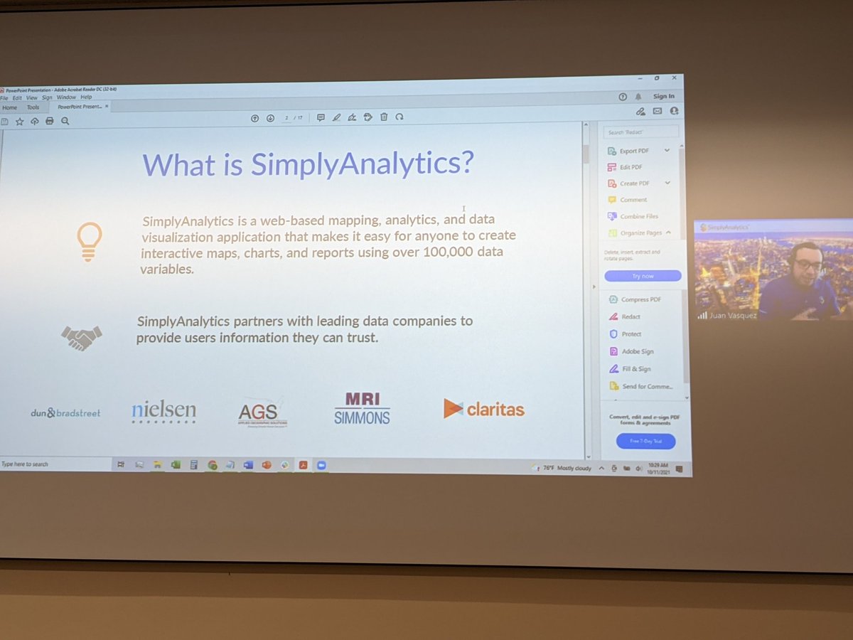 MidwestBusLib's tweet image. Thanks to Juan at @SimplyAnalytics for supporting #MBLS and joining us virtually!