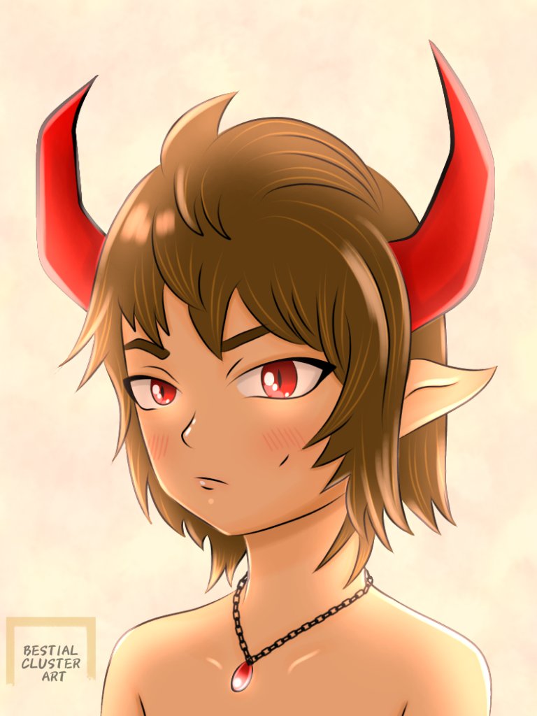 BestialCluster_'s tweet photo. Yutaka Higuchi FanArt - He is a Devil Boy 😈 https://t.co/angddUJR67