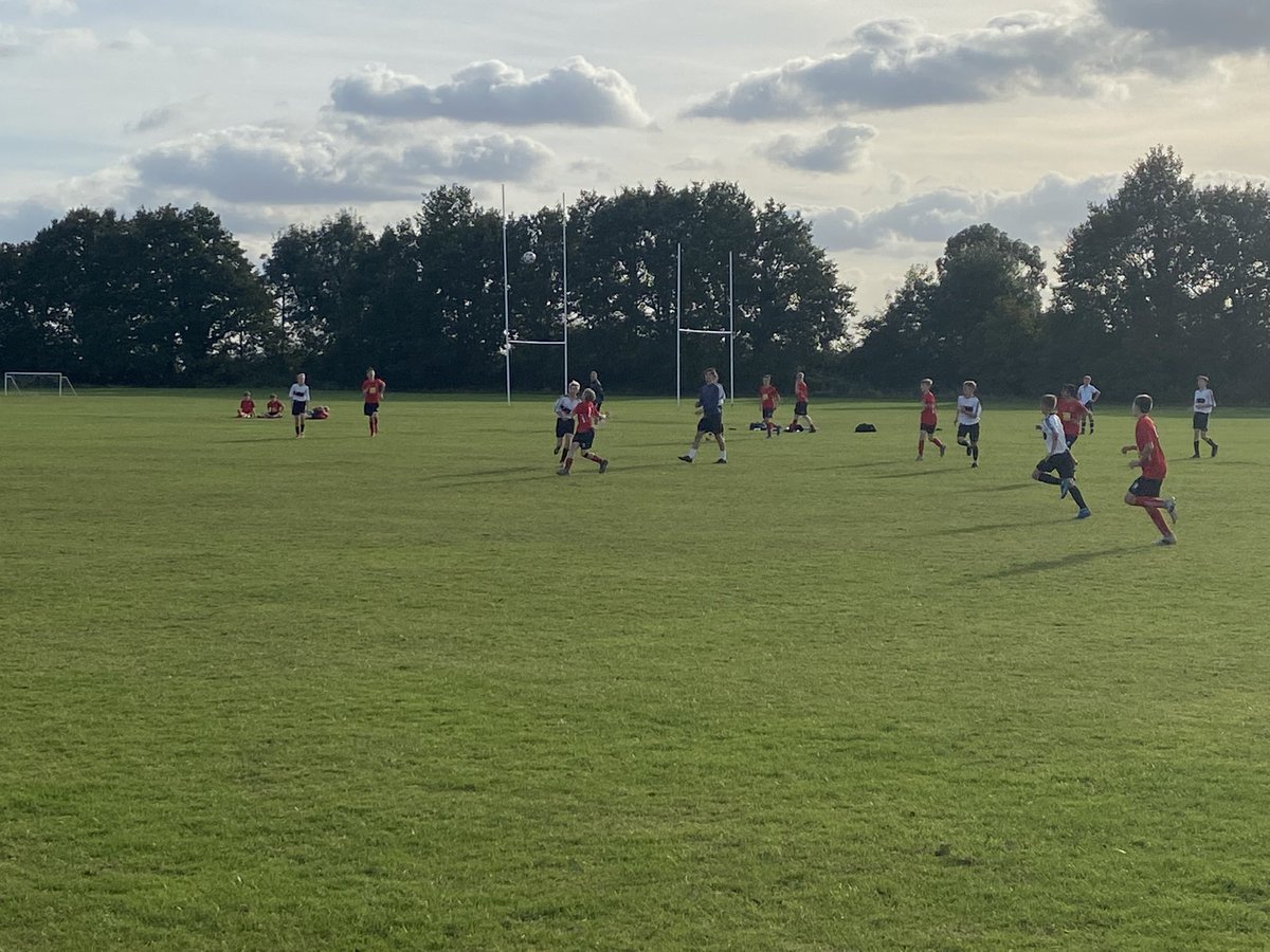 TCSPEDept's tweet photo. Action from tonight’s games. Y9 boys win 2-1 against Dr Challoner’s with two great goals from Godbold. The U13 Girls are currently 2-1 up against St Michael’s. https://t.co/oXOpjUl0yn