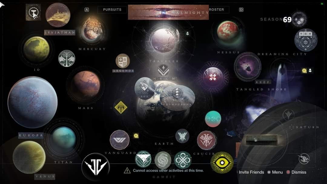 Destiny Maps (actual real maps of all planets & VoG)