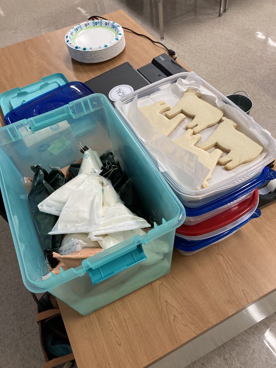 kcalvetsci's tweet photo. Our student teacher Ms. Dowdy spent all weekend making 180 cattle cookies for Advanced Animal Science so they could practice beef cattle classification. They are choosing two beef breeds to breed in order to create the ultimate hybrid! 🐂🐮 https://t.co/SIfFFcDz2d