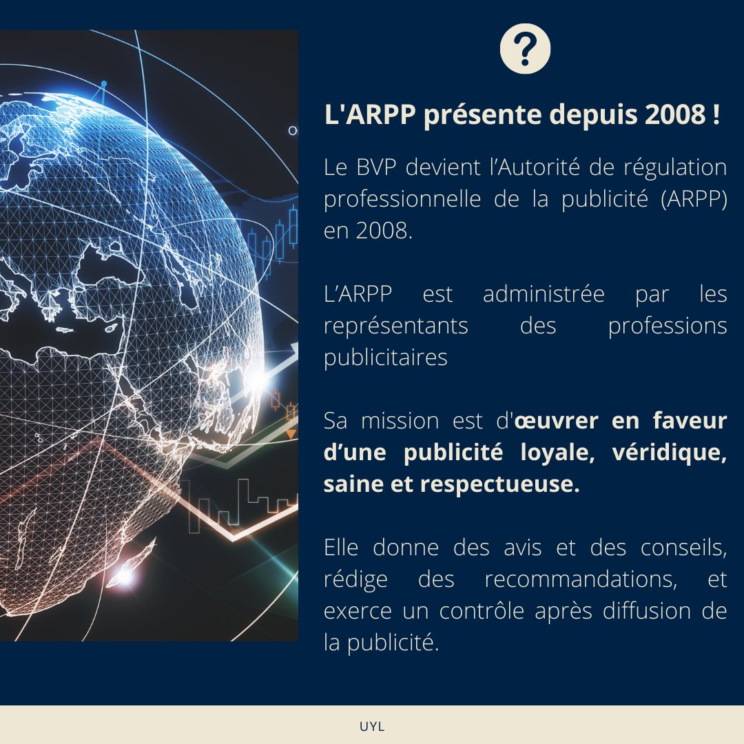 UseYourLaw's tweet photo. 💡LA QUESTION DE LA SEMAINE : Qu’est ce que l’ARPP ? ⚖️ https://t.co/9BPTRU80mZ