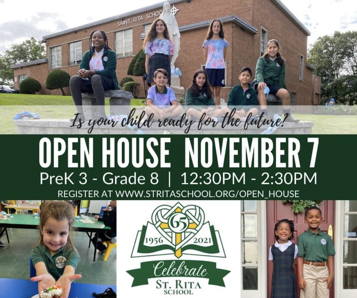 Join us for our in-person OPEN HOUSE on Sunday, November 7 from 12:30pm to 2:30pm! This event is open to prospective students and their families. Register now at stritaschool.org/Open_House and see why your child's success begins with SRS!
#stritaspirit #SRSstrongertogether