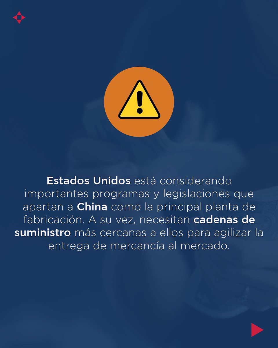 DRTradeLCS's tweet photo. El nearshoring ha tomado una mayor importancia en estos tiempos de pandemia, este proceso ha traído consigo una serie de beneficios para países vecinos de Estados Unidos que se encuentran en puntos estratégicos, mejorando records de exportaciones y posicionamiento internacional. https://t.co/FH3u78PjYG