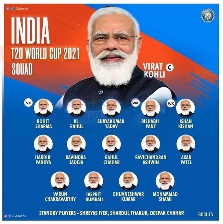 Man_marjiya's tweet photo. अब देखते है कोन सी ताकद हमे रोकती है।
मोदी है तो मुमकिन है।
@BCCI @ICC 
#T20WorldCup2021 
#T20WorldCupsquad https://t.co/fmLCcZS7fi