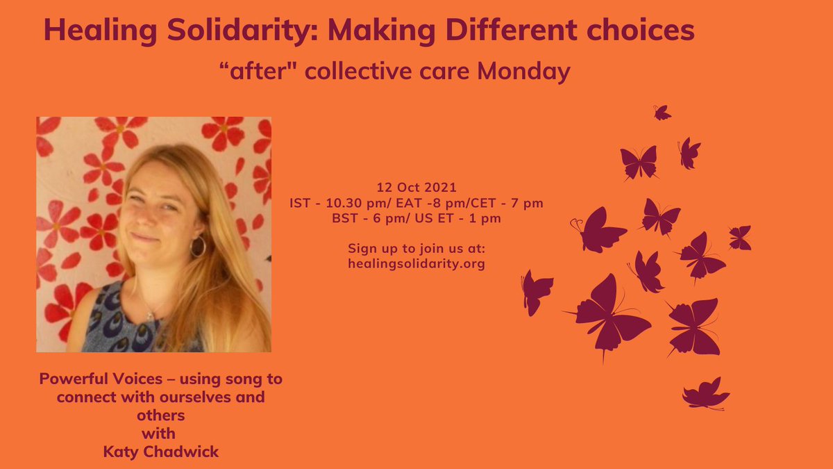 _healingsol's tweet photo. Coming up next at #healingsolidarity conference is our "after" collective care session with @KatyChadwick1 https://t.co/gIJu4WfzR5