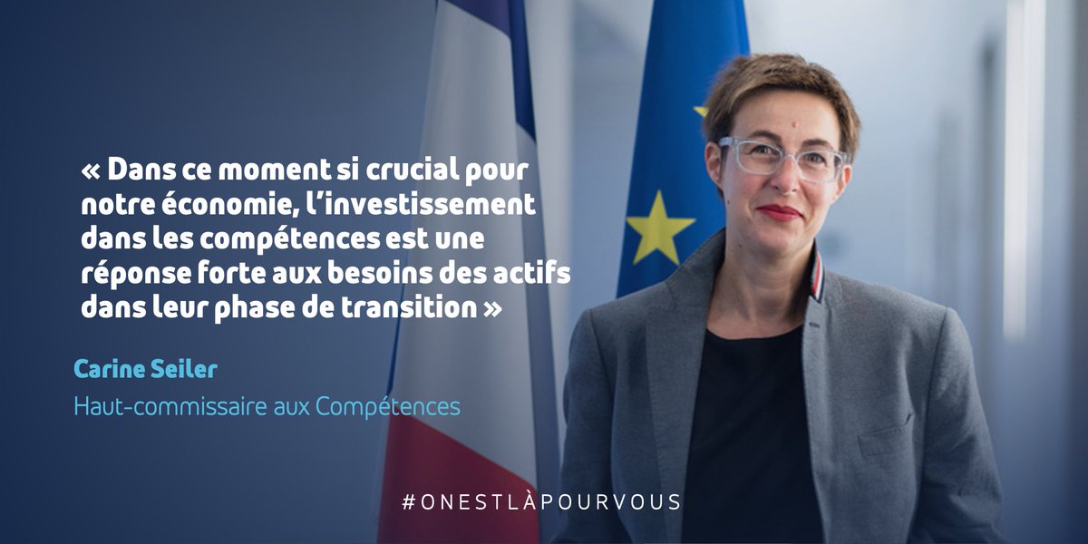 La formation des demandeurs d’emploi pour répondre aux tensions de #recrutement... et bien plus 🚀

<a href="/seiler_carine/">Carine Seiler</a>, Haut-commissaire aux compétences, revient sur les priorités du nouveau plan d’investissement dans les compétences #PIC ➡️ cutt.ly/LE7iw9U #TousMobilisés