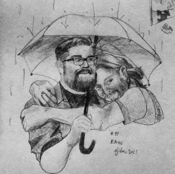 ajichees's tweet photo. day 11 prompt: rain! ahh, it rained pretty hard here, so this makes me feel better X) this was super fun! love these two 💚
#roblundquist #austinbrown #juliartober #artober #artober2021 https://t.co/q1Xeiddyco
