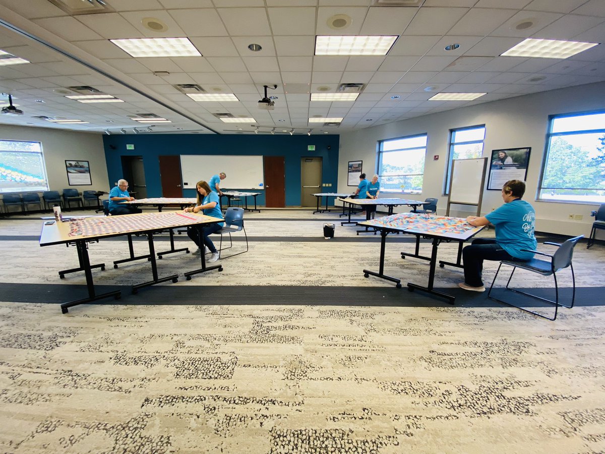 The <a href="/HiwayCU/">Hiway Credit Union</a>  HR and Learning &amp; Development crew are making some warm blankets! #cuforwardday