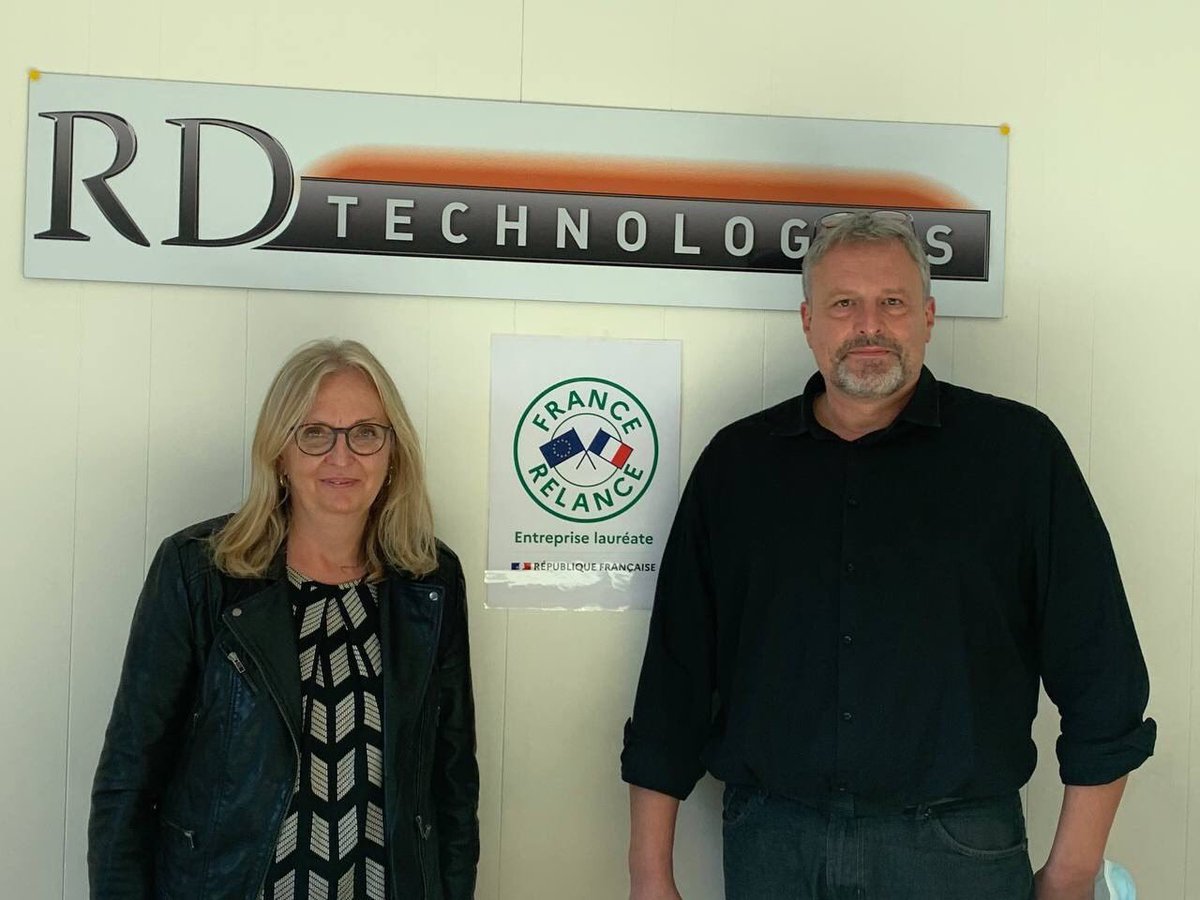 PascaleBoyerEM's tweet photo. Visite de l'entreprise Veynoise RD Technologies, bénéficiaire du Plan de relance : spécialisée dans la fabrication et la réparation de pièces en alliage céramiques pour fours industriels de traitement thermique
 #industrie #francerelance #veynes #planderelance #rdtechnologies https://t.co/RqJKM34s0W